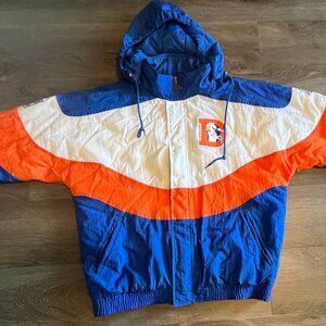Vintage Authentic Pro Line by Apex One Denver Broncos Puffer Jacket- Size Large